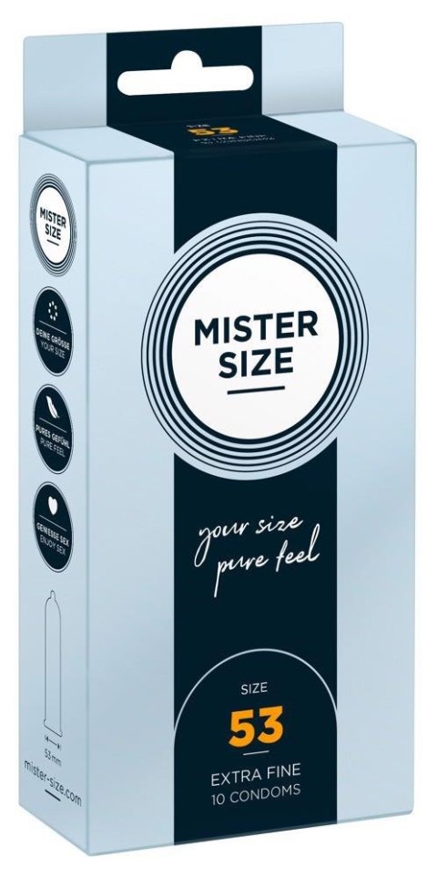 Mister Size 53mm pack of 10 - prezerwatywy