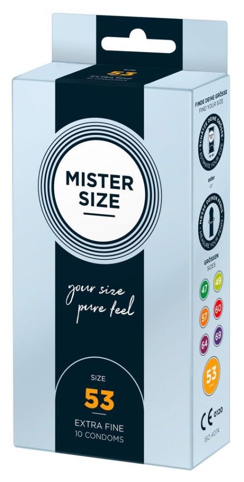 Mister Size 53mm pack of 10 - prezerwatywy