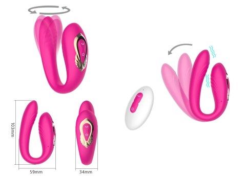 Rotating wearable dual vibrator