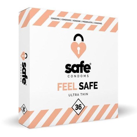 SAFE - Condoms Feel Safe Ultra Thin (36 pcs) - prezerwatywy ultracienkie