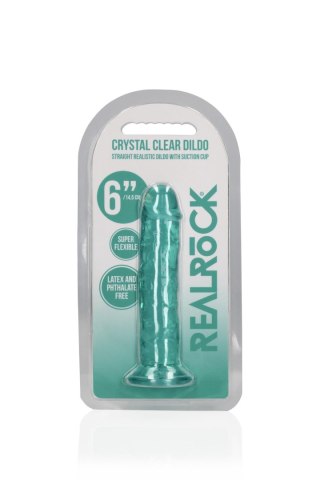 Straight Realistic Dildo with Suction Cup - 6'' / 14,5 - Dildo z przyssawką