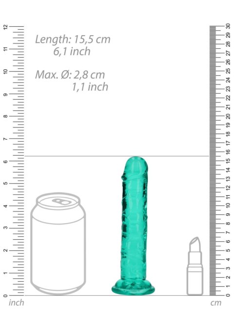 Straight Realistic Dildo with Suction Cup - 6'' / 14,5 - Dildo z przyssawką