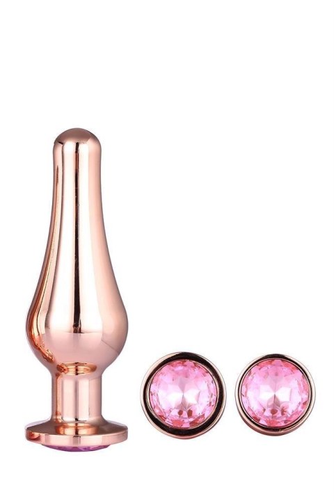 GLEAMING LOVE PLEASURE SET ROSE GOLD - Zestaw korków analnych