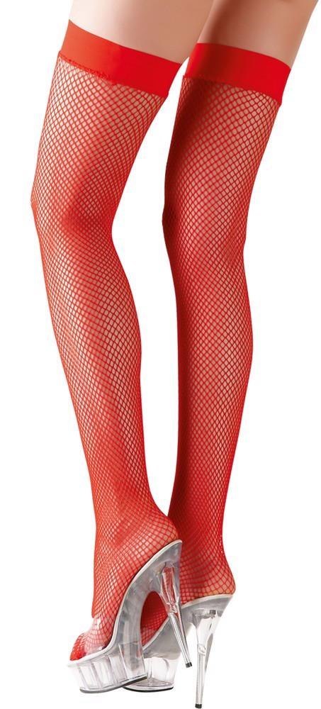 Hold-up Stockings red S