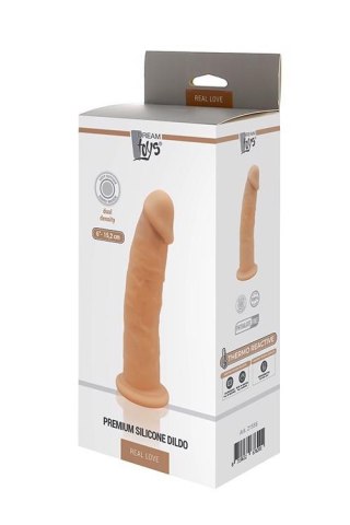 REAL LOVE DILDO 6INCH FLESH - Realistyczne dildo na przyssawce