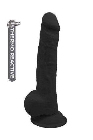 REAL LOVE DILDO 9.5INCH BLACK - Czarne realistyczne dildo