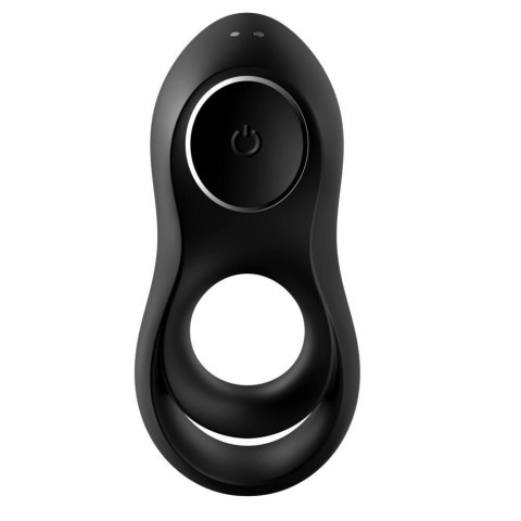 Satisfyer Ring - Legendary Duo (Black) - WIbrujący pierścień erekcyjny