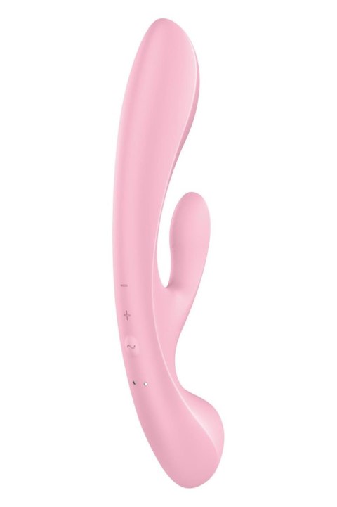 Satisfyer Triple Oh pink - wibrator króliczek