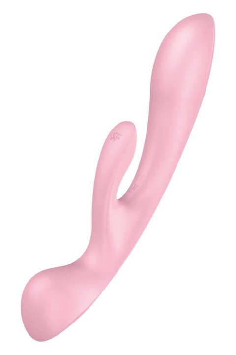 Satisfyer Triple Oh pink - wibrator króliczek