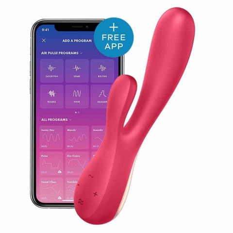 Satisfyer - Mono Flex Red - wibrator króliczek