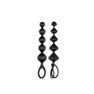 Zestaw - Satisfyer Love Beads (set of 2) (Black) - Koraliki analne