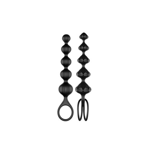 Zestaw - Satisfyer Love Beads (set of 2) (Black) - Koraliki analne