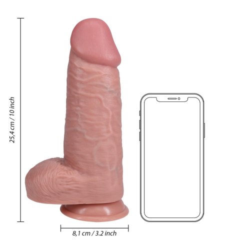 Extra Thick with Balls 10"" - Realistyczne dildo z przyssawką