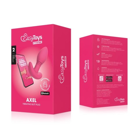 EasyConnect - Vibrating Butt Plug Axel app-controlled - Wibrujący korek analny