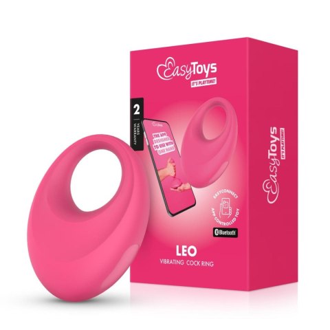 EasyConnect - Vibrating Cockring Leo- Wibrujący pierścień erekcyjny zdalnie sterowany