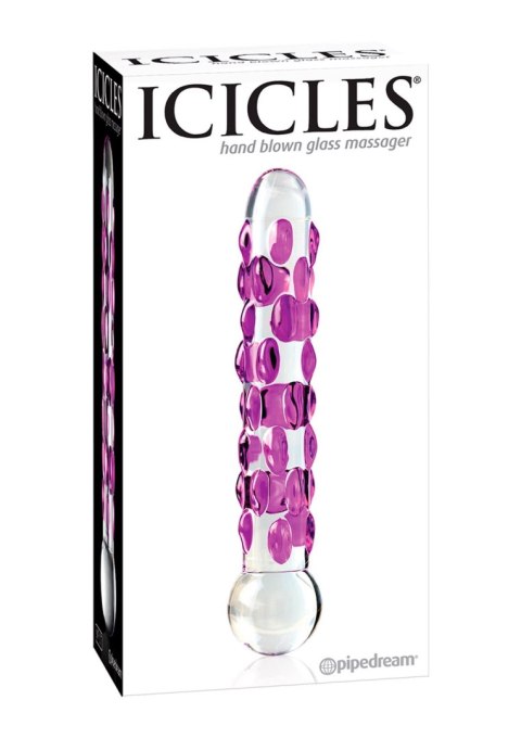 Icicles No.7 Massager Transparent - Szklane dildo