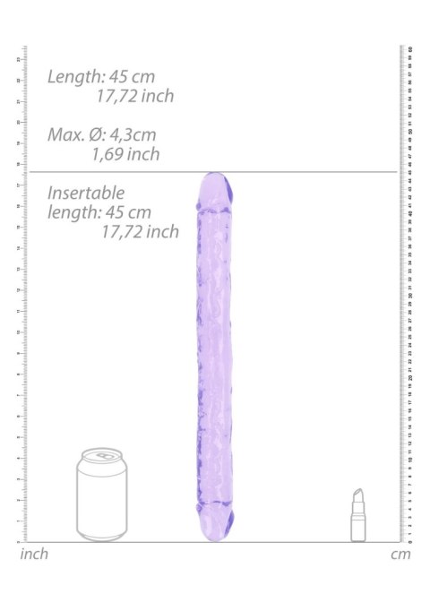 Realistic Double Dong - 18'' / 45 cm - podwójne dildo