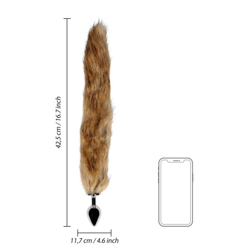 Fox Tail with Metal Butt Plug - korek analny z ogonem