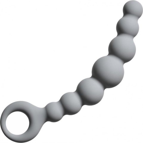 Plug-Anal Beads Flexible Wand Grey - Koraliki analne