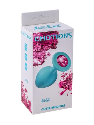 Anal Plug Emotions Cutie Medium Turquoise Pink crystal