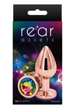 Rear Assets Rose Gold M Multicolor - Metalowy korek analny