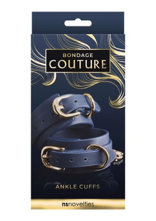 Bondage Couture Ankle Cuff Blue - Kajdanki do kostek