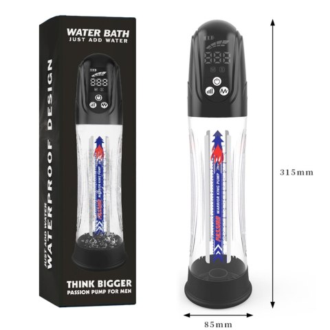 Electric water pump, LCD - Automatyczna pompka powiekszająca penisa