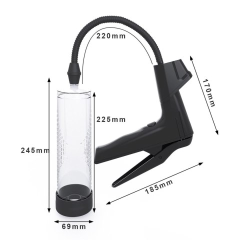 Manual Pump with digital display - Pompka do powiększania penisa