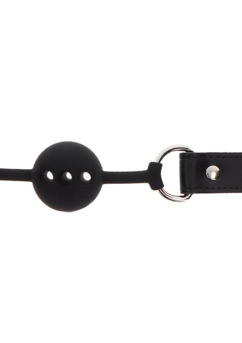 Silicone Ball Gag Black - Knebel z kulką