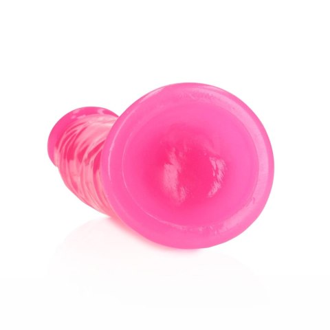 Slim Realistic Dildo with Suction Cup - Glow in the Dark - 6'' / 15,5 cm - dildo analne