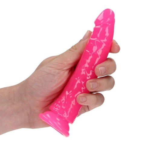 Slim Realistic Dildo with Suction Cup - Glow in the Dark - 6'' / 15,5 cm - dildo analne