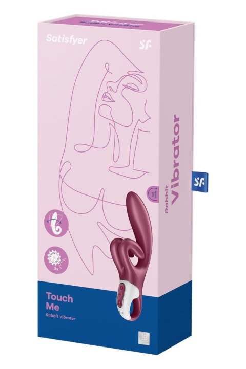 Satisfyer Touch me red - wibrator króliczek