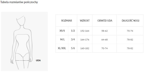 Bielizna-Komplet pończochy + pasek SHADOW Czarne S/M