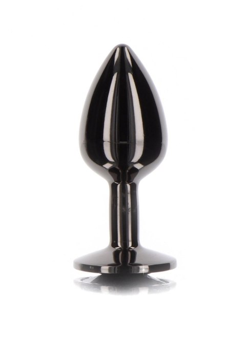 Butt Plug With Diamond Jewel S Black