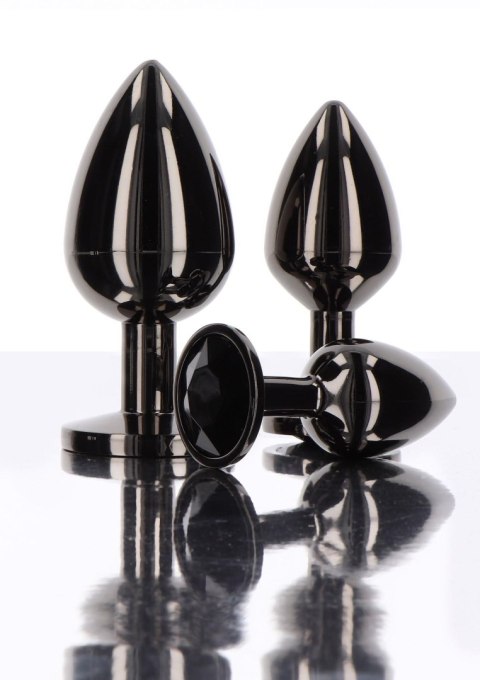 Butt Plug With Diamond Jewel S Black