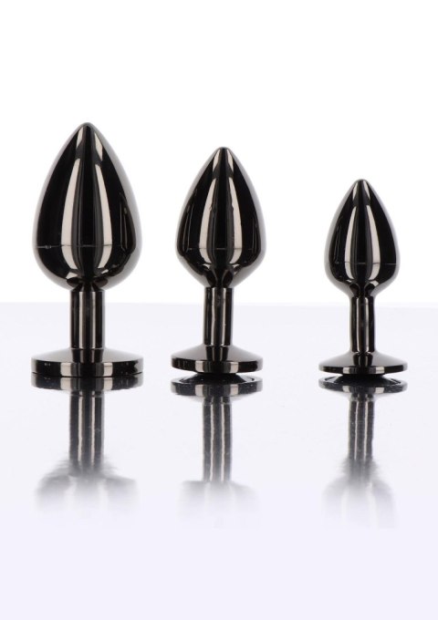 Butt Plug With Diamond Jewel S Black