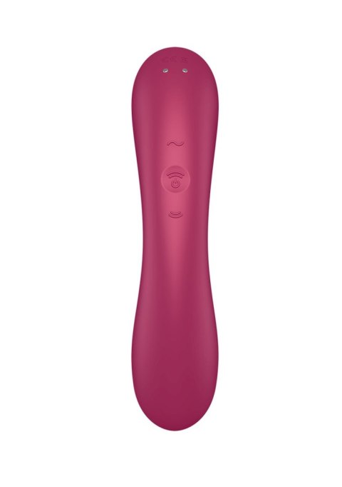 Satisfyer Curvy Trinity 1 red - bezdotykowy masażer łechtaczki