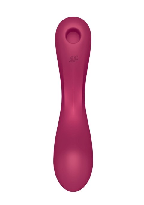 Satisfyer Curvy Trinity 1 red - bezdotykowy masażer łechtaczki