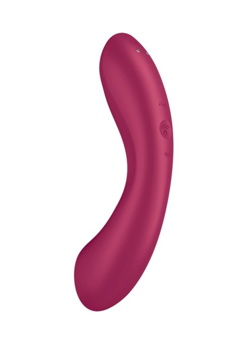 Satisfyer Curvy Trinity 1 red - bezdotykowy masażer łechtaczki