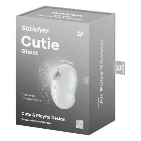 Satisfyer Cutie Ghost white - bezdotykowy masażer łechtaczki