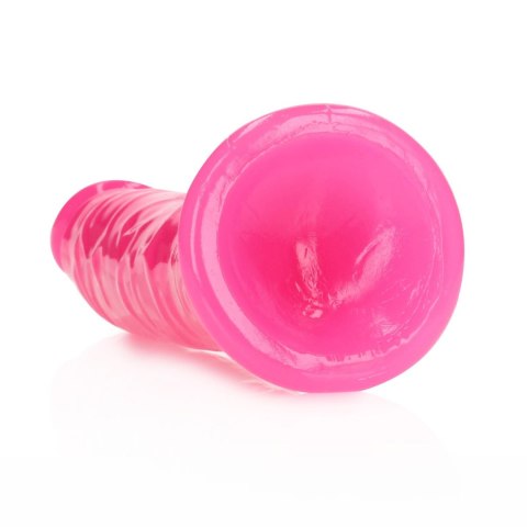 Slim Realistic Dildo with Suction Cup - Glow in the Dark - 8'' / 20 cm