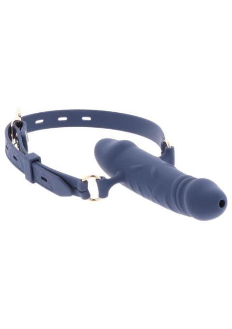 Silicone Breathable Penis Gag Blue