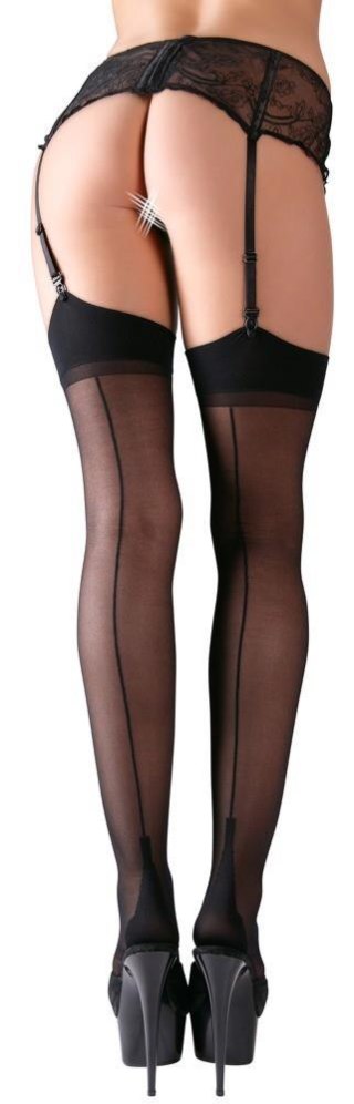 Stockings with seam black 6