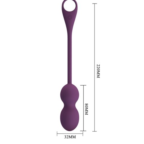 PRETTY LOVE - Elvira dark Purple, 12 vibration functions Mobile APP Long-distance Control