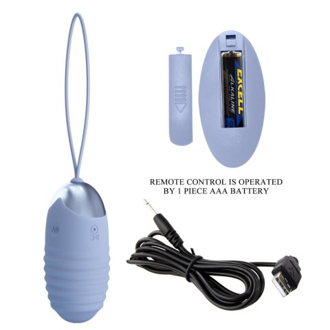 PRETTY LOVE - JESSICA Dream chaser 3, Blue, Wireless remote control 12 vibration functions