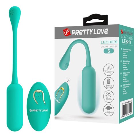 PRETTY LOVE - LECHIES Dream chaser 5, Green, Wireless remote control 12 vibration functions Memory function