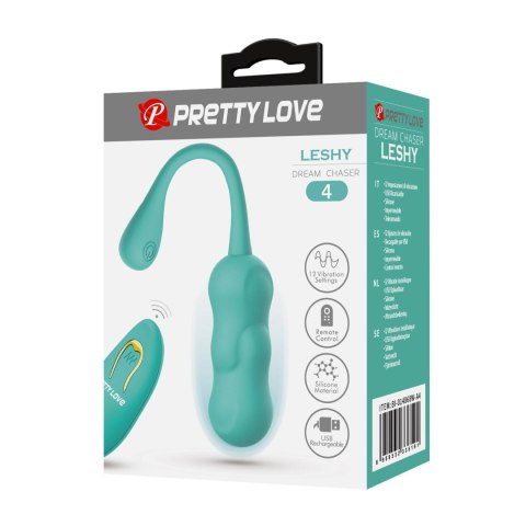 PRETTY LOVE - LESHY Dream Chaser 4, Green, 12 vibration functions Wireless remote control