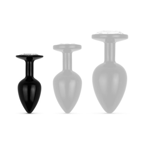 Anal Collection - Butt Plug S - Black/Silver