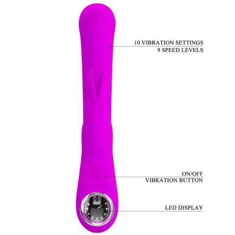 PRETTY LOVE - Lamar Purple, 10 vibration functions 9 speed levels