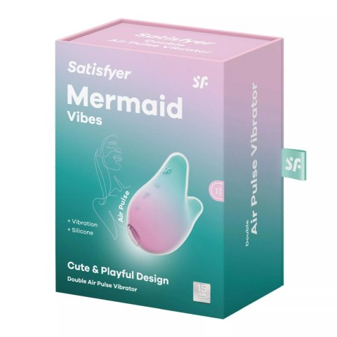 Satisfyer Mermaid Vibes mint/pink - masażer łechtaczki